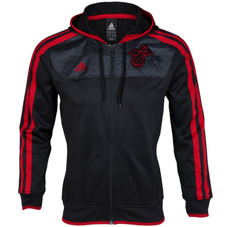 Jaqueta Adidas Miami Heat (preto/burdeaux)