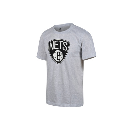 Adidas Camiseta NBA Brooklyn Nets Fanwear Logo (gris/negro)