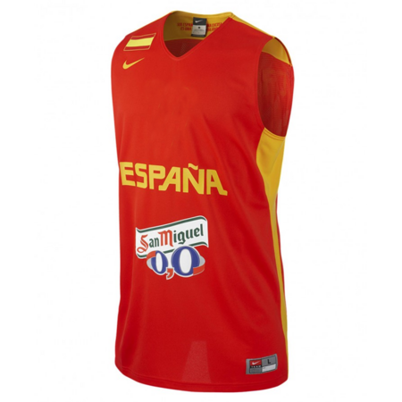 Camiseta de Juego de España "Ricky Rubio" (600/rojo/amarillo)