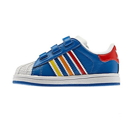 Adidas Crianças Superstar 2 CMF Inf (azulcéu/vermelho/lar/ama)