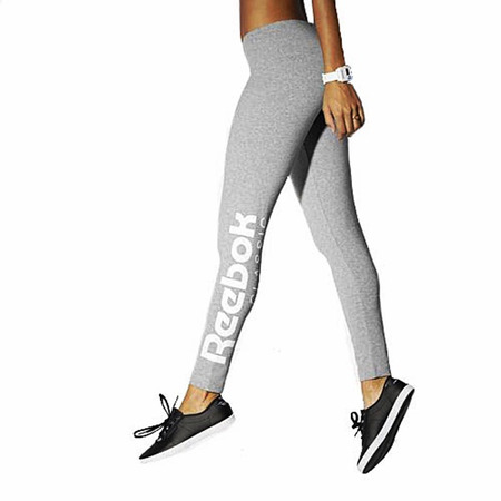 Reebok Classic Legging Mujer Fitted 7/8 (gris/blanco)