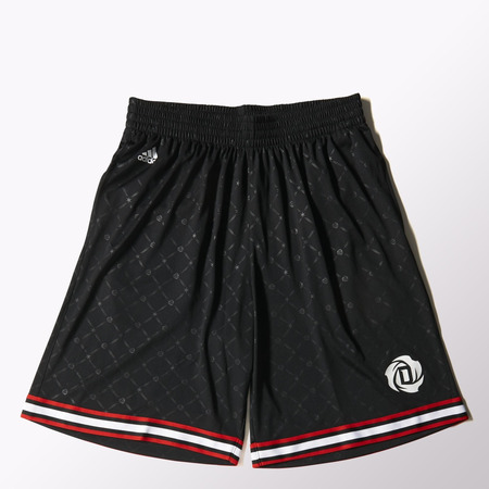 Adidas Short Derrick Rose Every (negro/rojo/blanco)