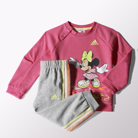 Adidas Chándal Infantil Disney Minnie Mouse (rosado/gris/lima)