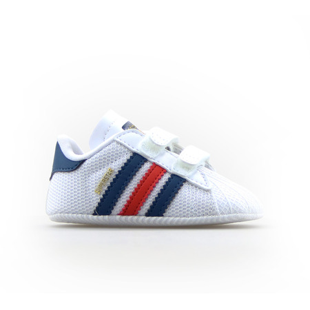 Adidas Superstar Crib (blanco/rojo/azul)