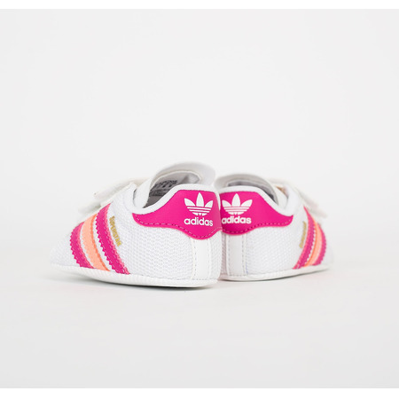 Adidas Superstar Crib (blanco/rosa/dorado)