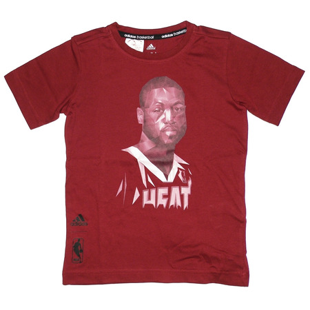 Adidas Camiseta NBA Dwyane Wade Graphic Player Niño (granate)