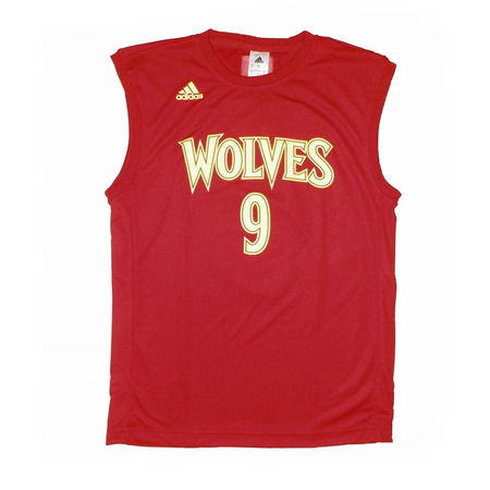 Adidas Camiseta NBA Fanatic Mundial Rubio Nº9 (rojo/amarillo)