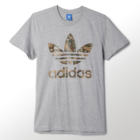 Adidas Originals Camiseta Trefoil Camo (gris)