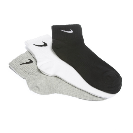 Nike Calcetines Non-Cushion 3PP (blanco/gris/negro)