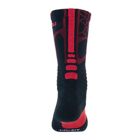 Calcetines Basket LeBron Hyperelite Crew (065/negro/rojo)