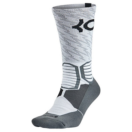 KD Calcetines Hyper Elite Crew (100/blanco/negro/gris)