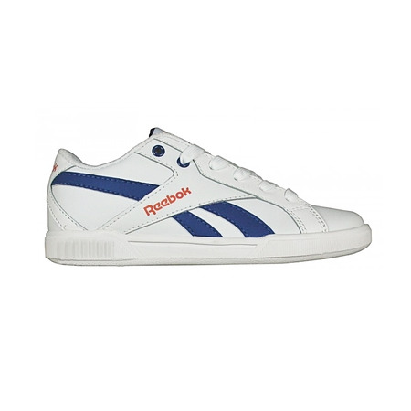 Reebok CL Solid Court Kids  (Branco/Royal/Laranja)