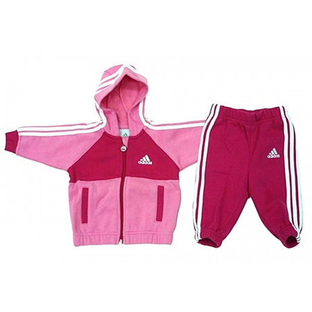 Adidas Treino Inf J 3S FZ  Jogge (ultrapink/brightpink)