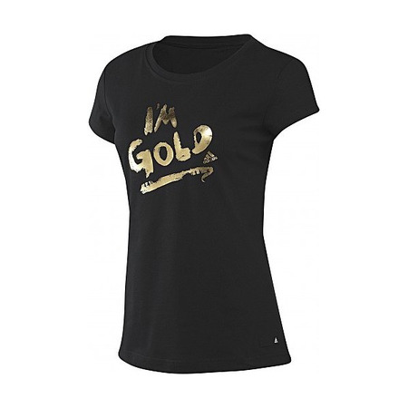 Adidas Camisa Gold Tee (preto/ouro)