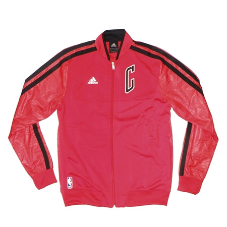 Adidas Jaqueta On-Court Chicago Bulls (Vermelho/preto)