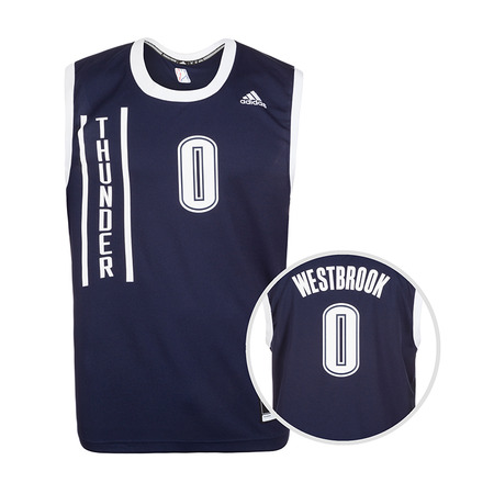 Camiseta NBA Réplica Westbrook  #0# Oklahoma (navy/white)