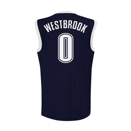 Camiseta NBA Réplica Westbrook  #0# Oklahoma (navy/white)