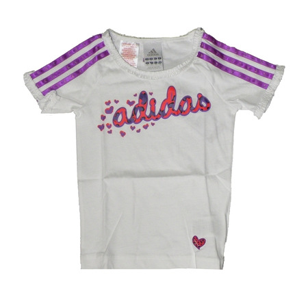 Adidas Logo T Adigirl (branco / roxo)