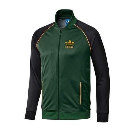 Adidas Jaqueta Superstar Track Top (verde/preto)