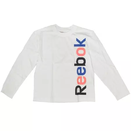 Reebok Camisa Crianças Logo Sport Tee M/L (branco)