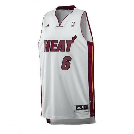 Adidas Jersey Bordado NBA Lebron James Miami Heat (white)