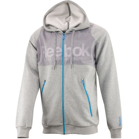 Reebok Camisola Reebok Fitness Day Full Zip Hoodie (Cinza)