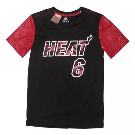 Adidas Camisa Junior Summer Run Heat James Nº 6 (preto/burdeux)