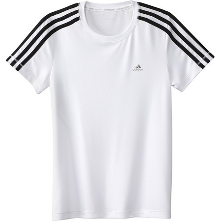 Adidas Young Girls ClimaCool Tee (branco)