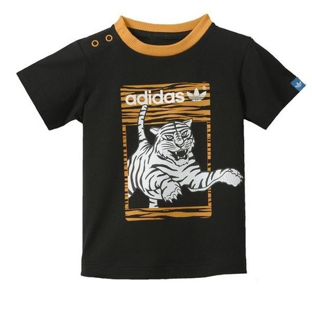 Adidas Infantil Tiger Tee (preto/laranja)