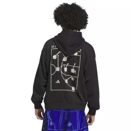 Adidas Basketball Select Foundation GFX Fleece Hoodie "Black"