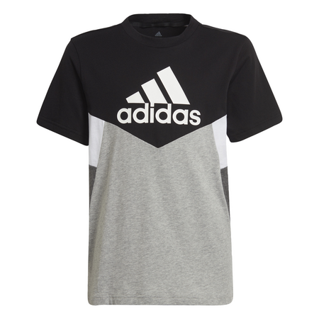 Adidas Boy´s Colorblock T-shirt "Black/Medium Grey Heather"