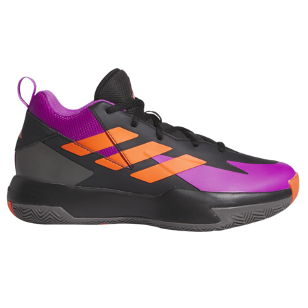 Adidas Cross Em Up Select Jr. "Core Black-Purple Burst"