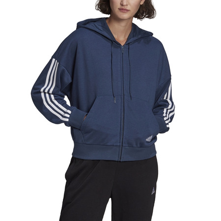 Adidas Essentials Cut 3-Stripes Full-Zip Hoodie