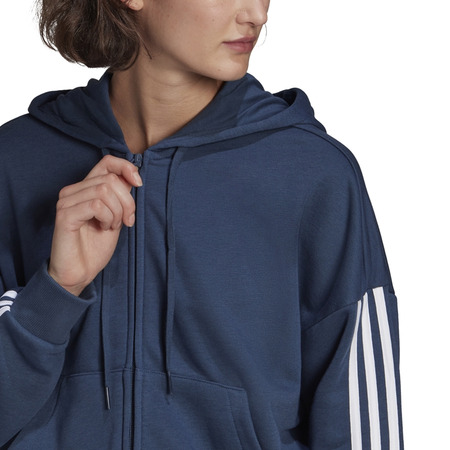 Adidas Essentials Cut 3-Stripes Full-Zip Hoodie