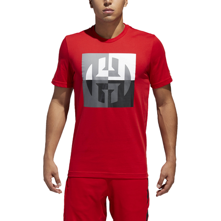 Adidas Harden Big Logo Tee (Scarlet)