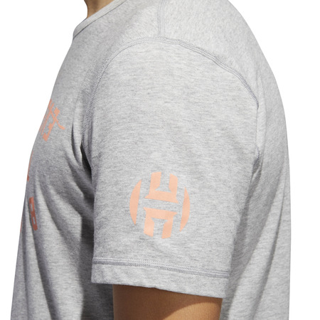 Adidas Harden Brand Slogan Tee (Medium Grey Heather)