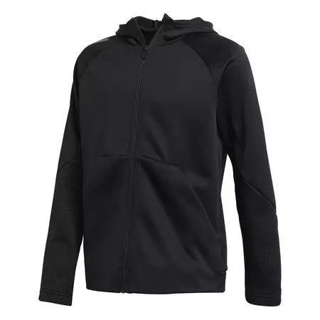 Adidas Junior FZ Training Climawarm Hoodie (Black)