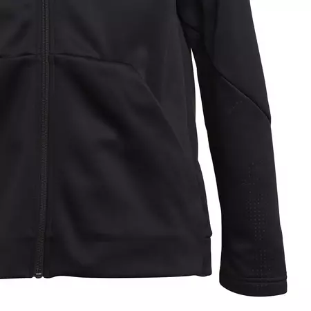 Adidas Junior FZ Training Climawarm Hoodie (Black)