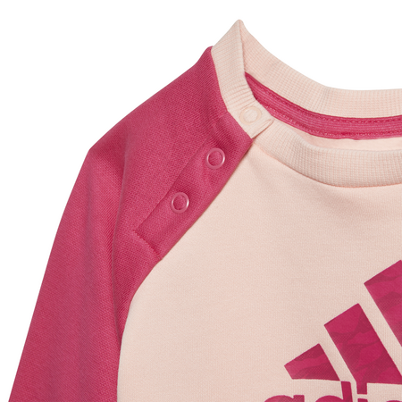 Adidas Logo Fleece Jogger Tracksuit Infants (Haze Coral/Pink)