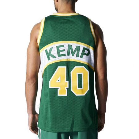 Adidas NBA Swingman Retired Seattle Sonics Kemp #40 (green/yellow)