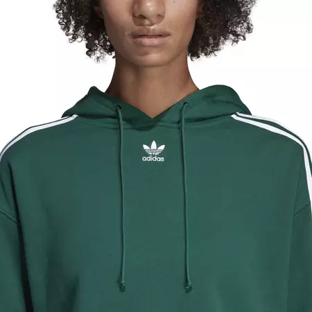 Adidas Originals Cropped Hoodie (collegiate green)