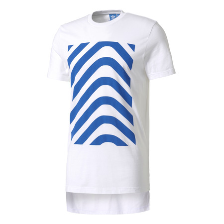 Adidas Originals Herringbone Block Tee (white/blue)