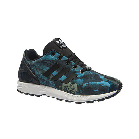 Adidas Originals Junior ZX Flux "Earth" (ceniza/negro/azul)