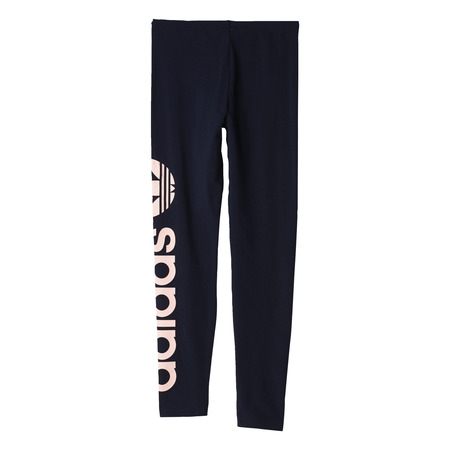 Adidas Originals Leggings Trefoil Linear Logo J (Legend Ink/Haze Coral)