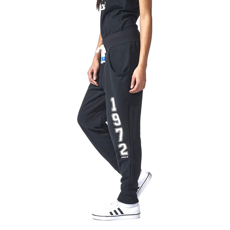 Adidas Originals Pantalón Mujer Logo Essentials Baggy (negro/blanco)