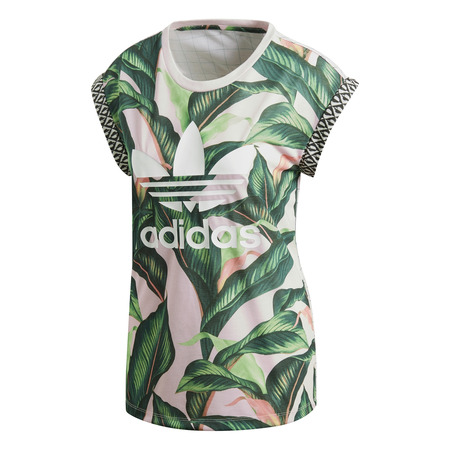 ADIDAS ORIGINALS TEE W "TROPICAL LEAF" (MULTICOLOR)