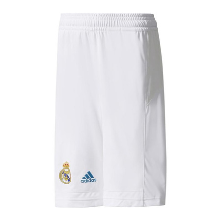 Adidas Short Real Madrid Baloncesto Niño 2017-18 (blanco/azul)