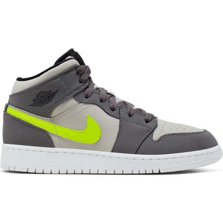 Air Jordan 1 Mid (GS) "Gunsmoke Volt "