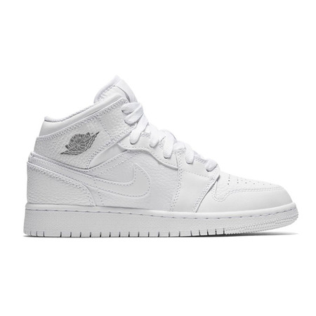 Air Jordan 1 Mid (GS) Shoe "White"