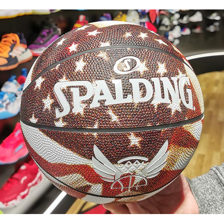 Spalding Trend Stars Stripes Sz5 Rubber Basketball